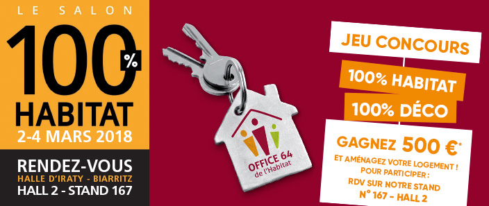 Gagnez 500€* et aménagez votre logement au Salon 100% Habitat