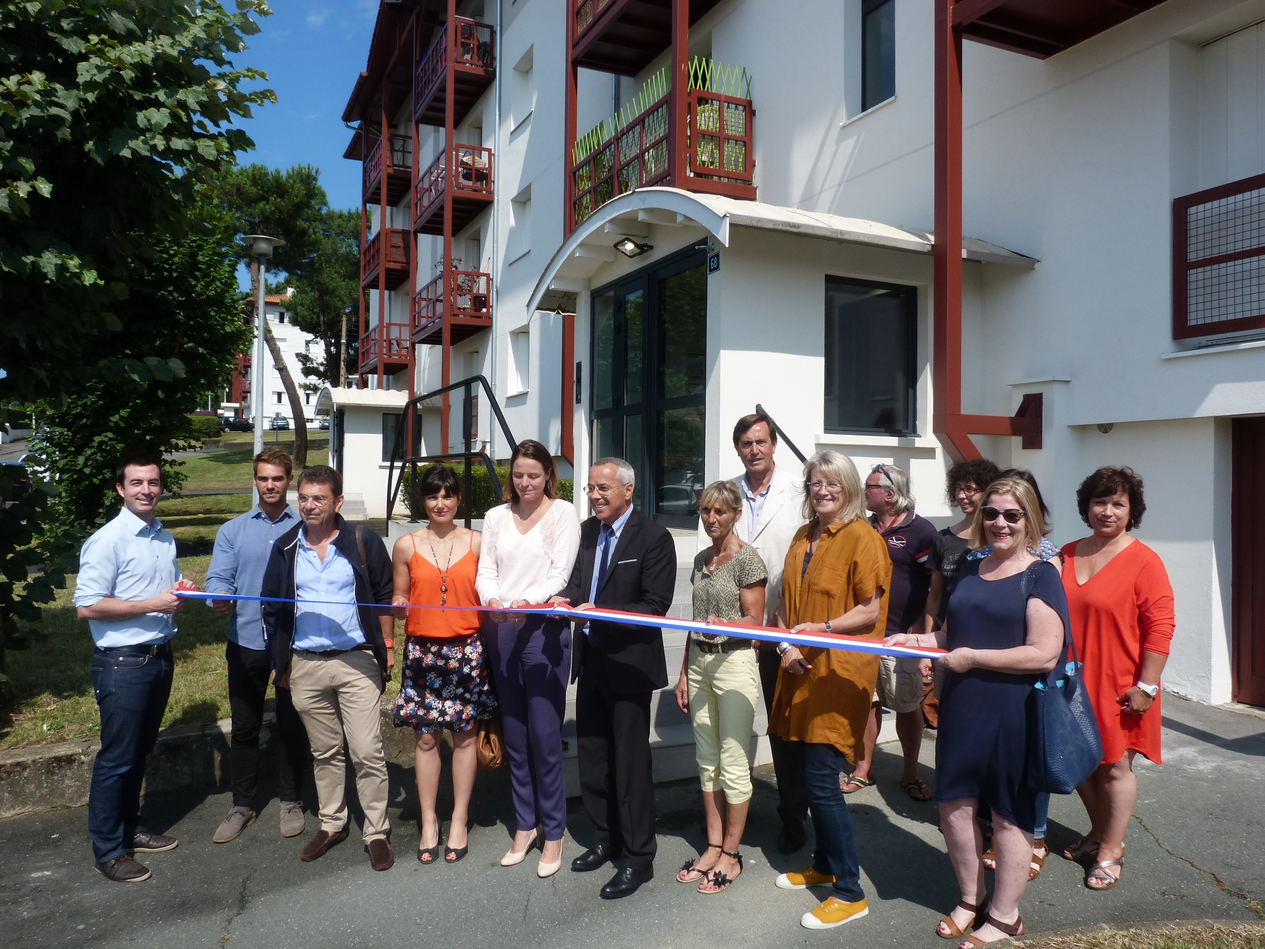 Réhabilitation de la résidence Montbrun à Anglet inaugurée le 13 juillet 2018 