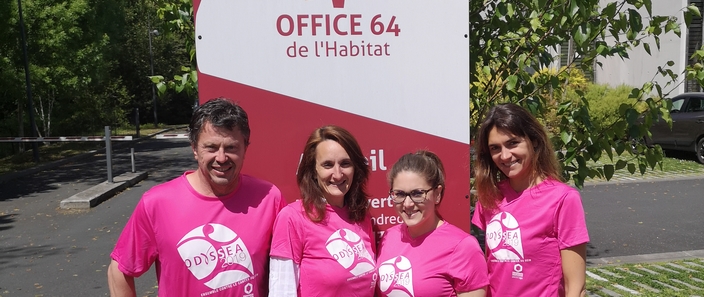 Lutte contre le cancer du sein : les salariés de l’OFFICE64 s’engagent 