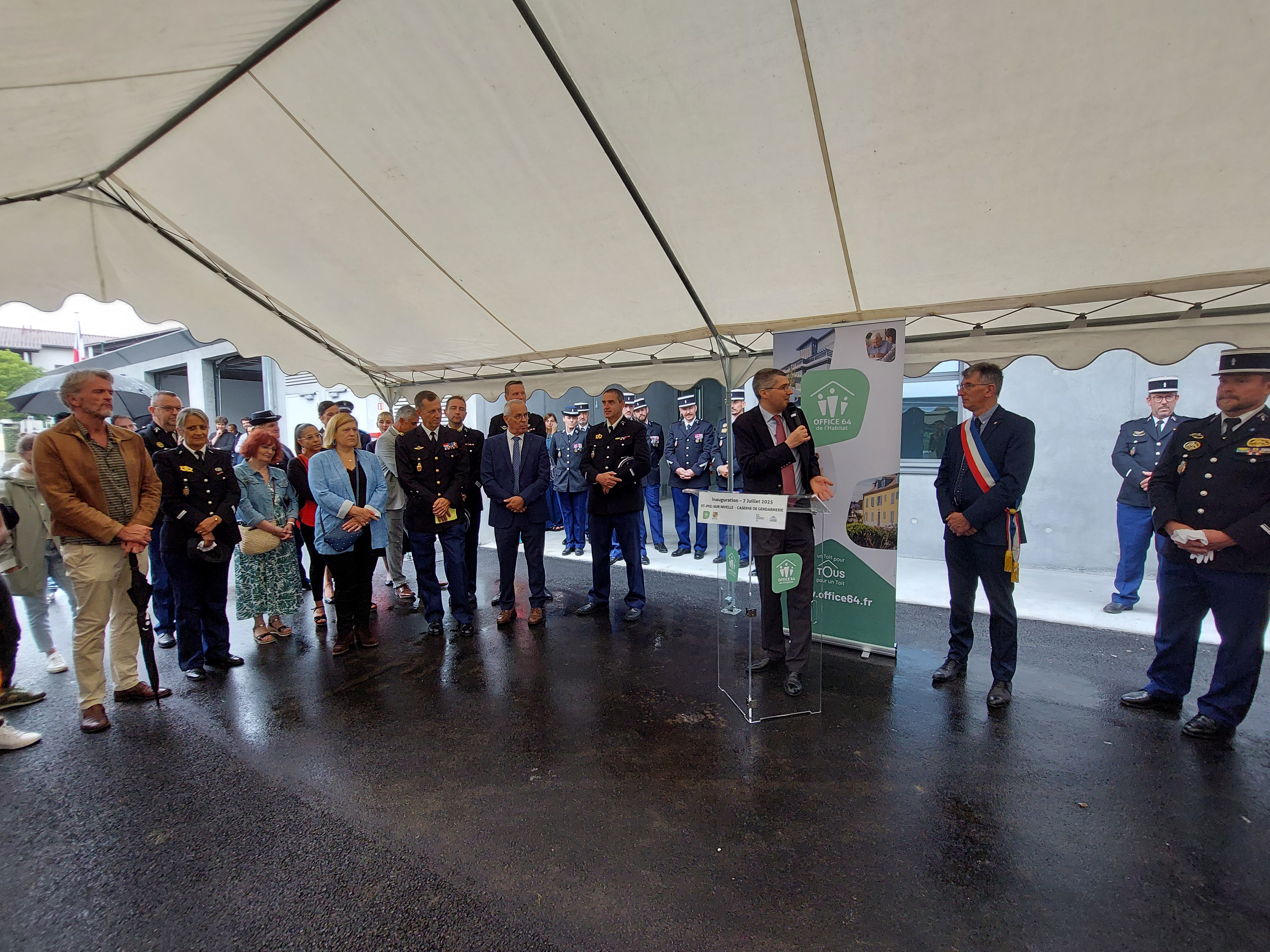 Inauguration de la nouvelle caserne de Gendarmerie à Saint-Pée-sur-Nivelle