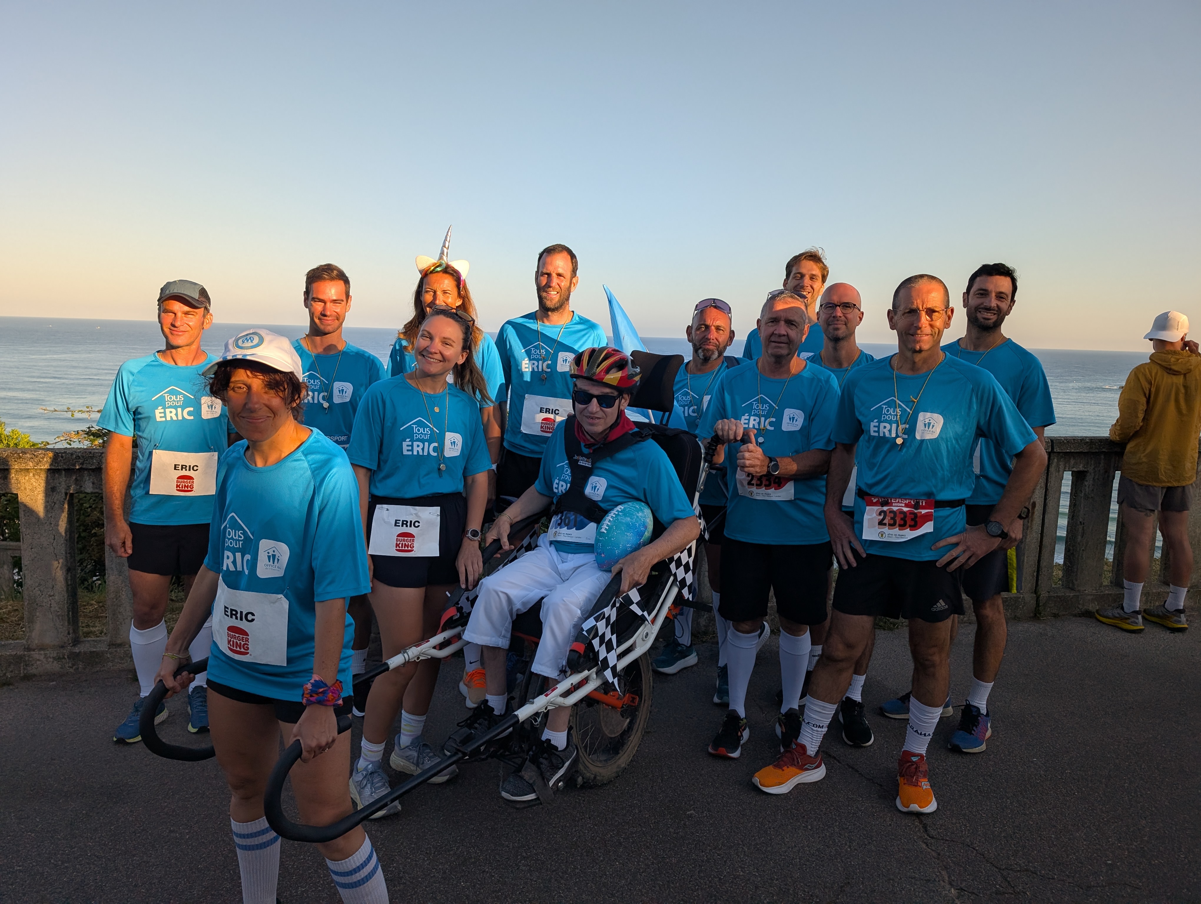 Les coureurs de l'OFFICE64 aux Foulées des Festayres en mode solidaire