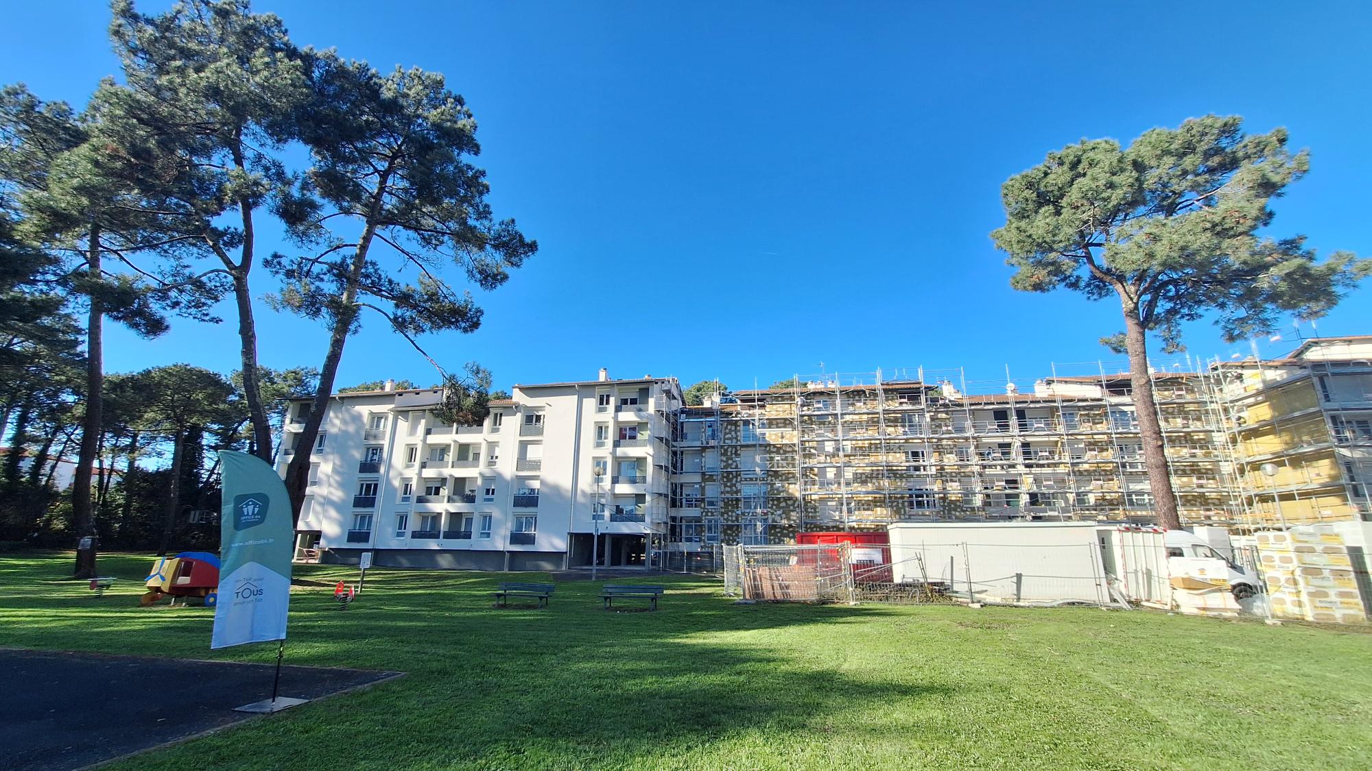 Visite de chantier du projet de réhabilitation de la résidence Lespes à Anglet