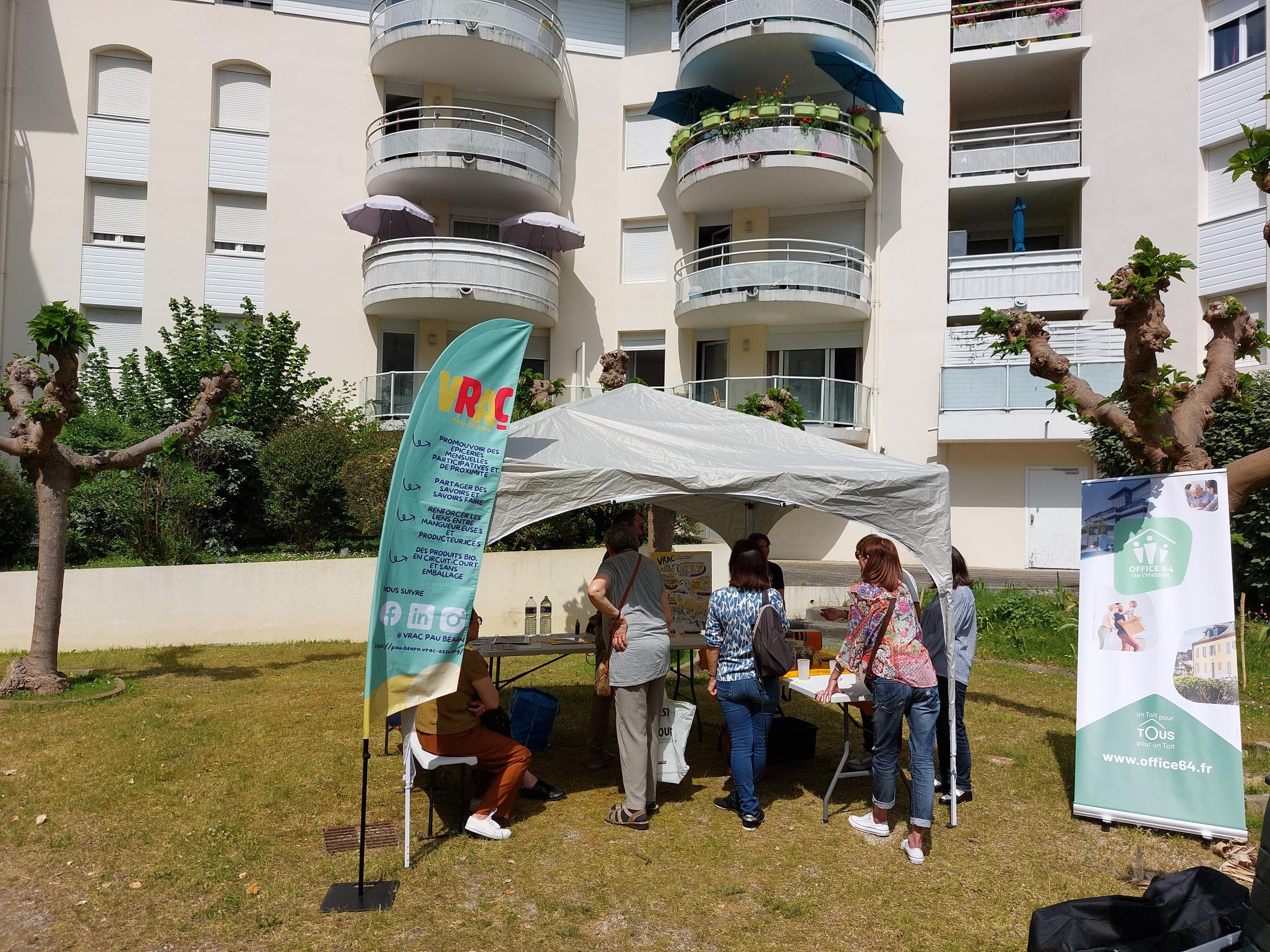 Retour sur une animation conviviale en pied d'immeuble