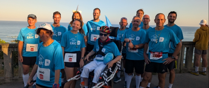 Les coureurs de l'OFFICE64 aux Foulées des Festayres en mode solidaire