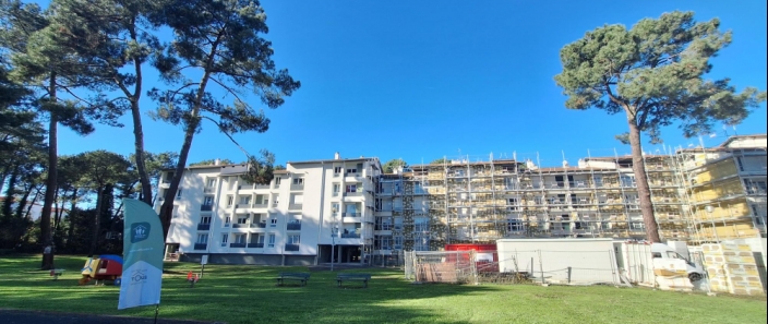 Visite de chantier du projet de réhabilitation de la résidence Lespes à Anglet